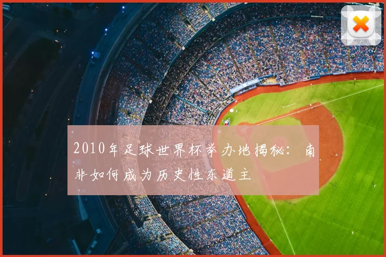 2010年足球世界杯举办地揭秘：南非如何成为历史性东道主